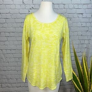MARLED Acid Green Lightweight Sweater | White Dot Design | Size Medium